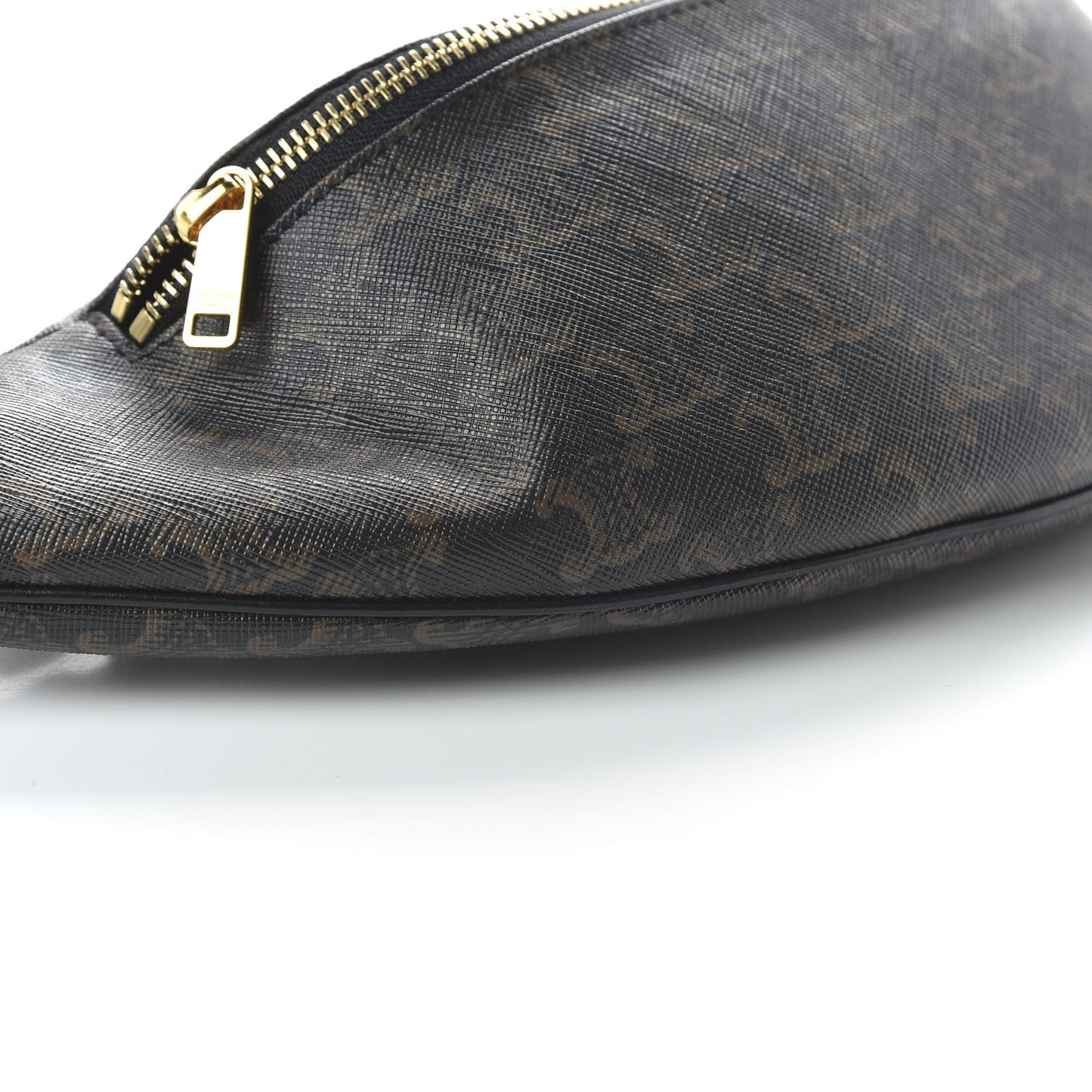 Triomphe Canvas Belt Bag Black