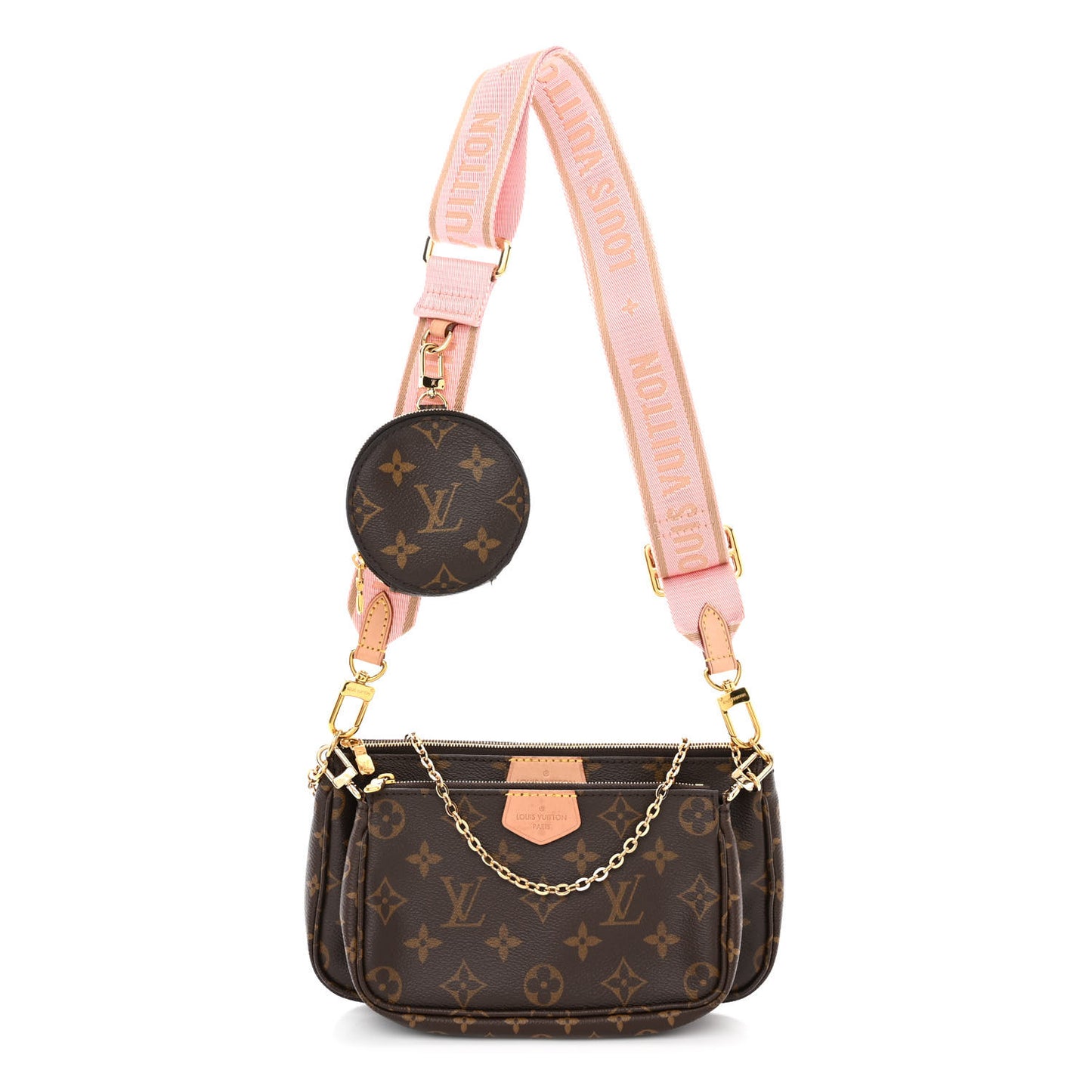 Monogram Multi Pochette Accessories Rose Clair