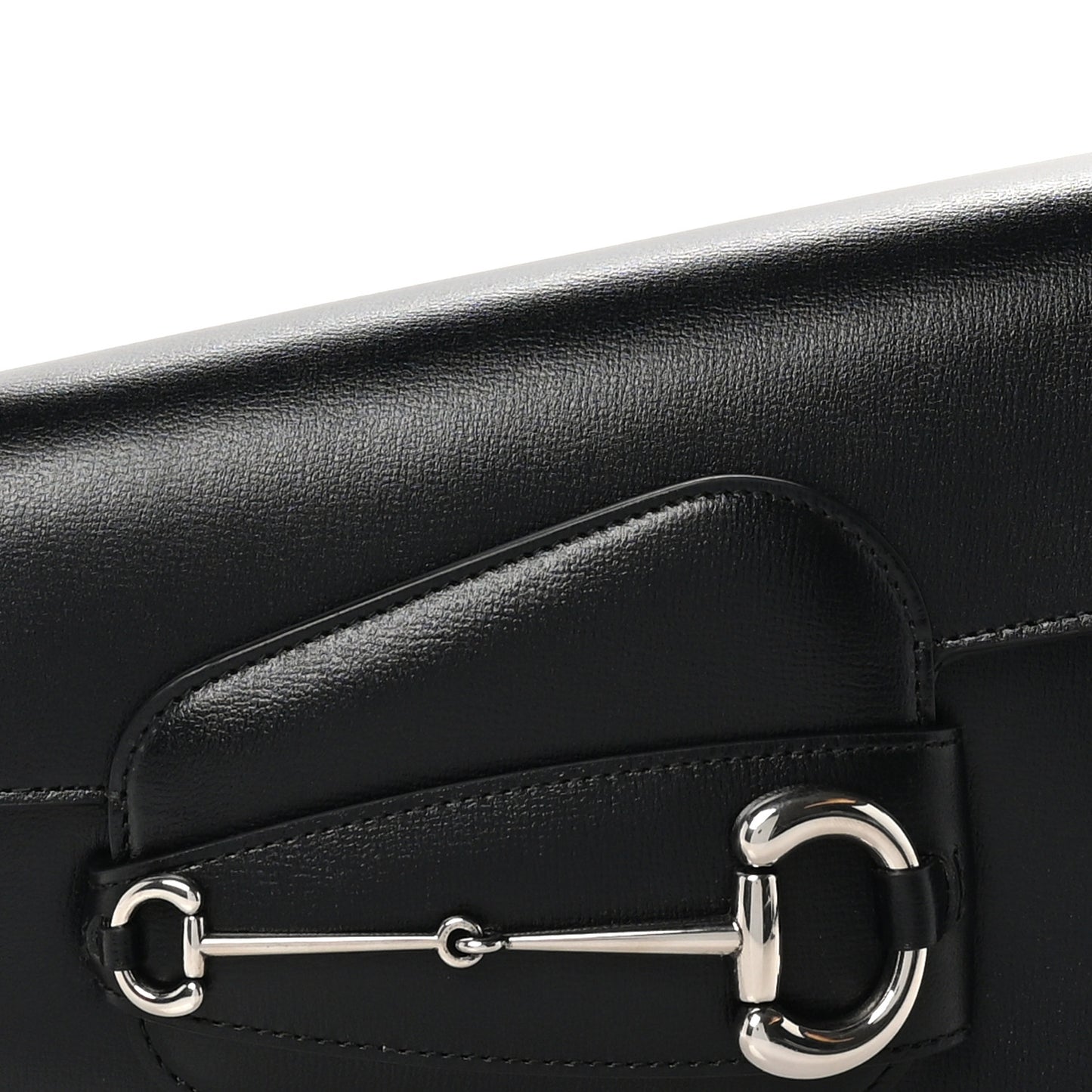 Calfskin Small Horsebit 1955 Asymmetric Shoulder Bag Black