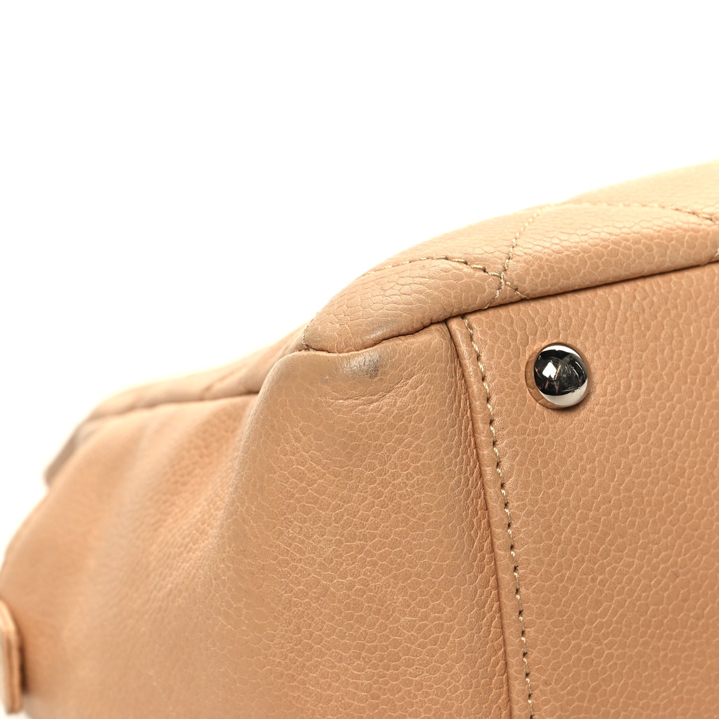Caviar Quilted Petit Timeless Tote PTT Beige
