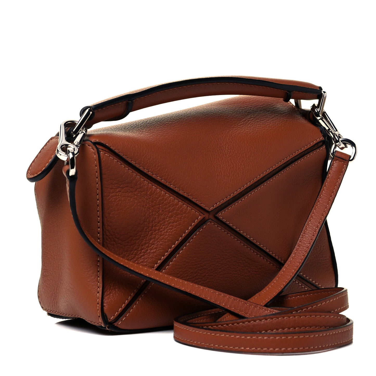 Calfskin Mini Puzzle Bag Tan