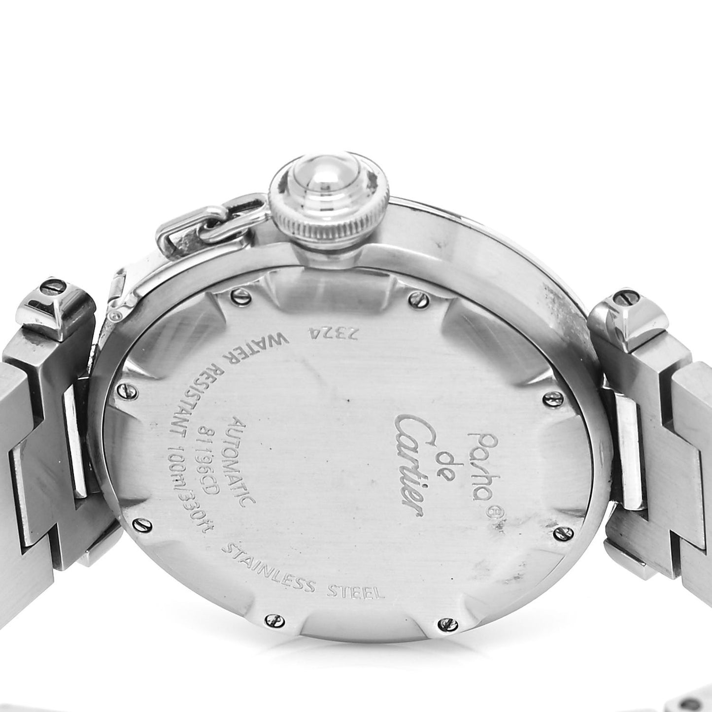 Stainless Steel 35mm Pasha C Automatic Watch Black