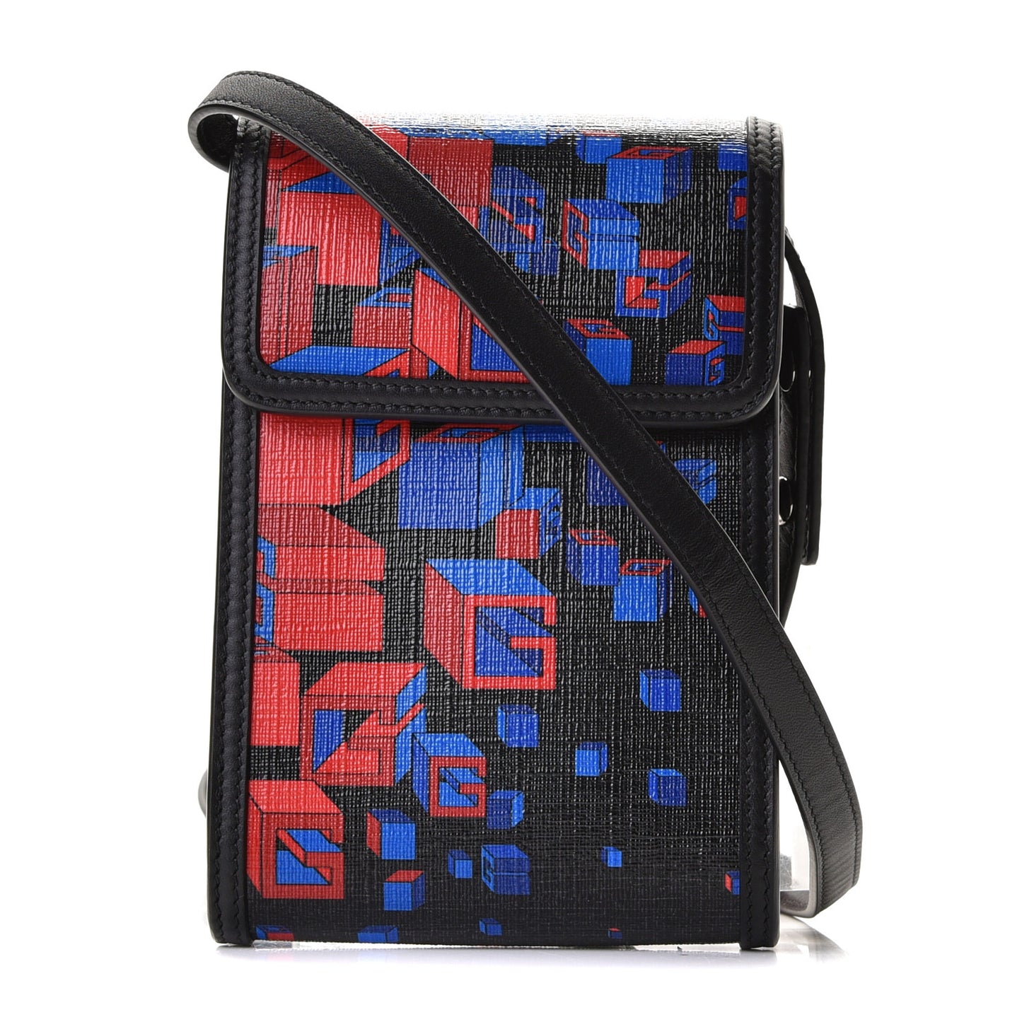 Canvas Mini Crossbody Bag Black Multicolor