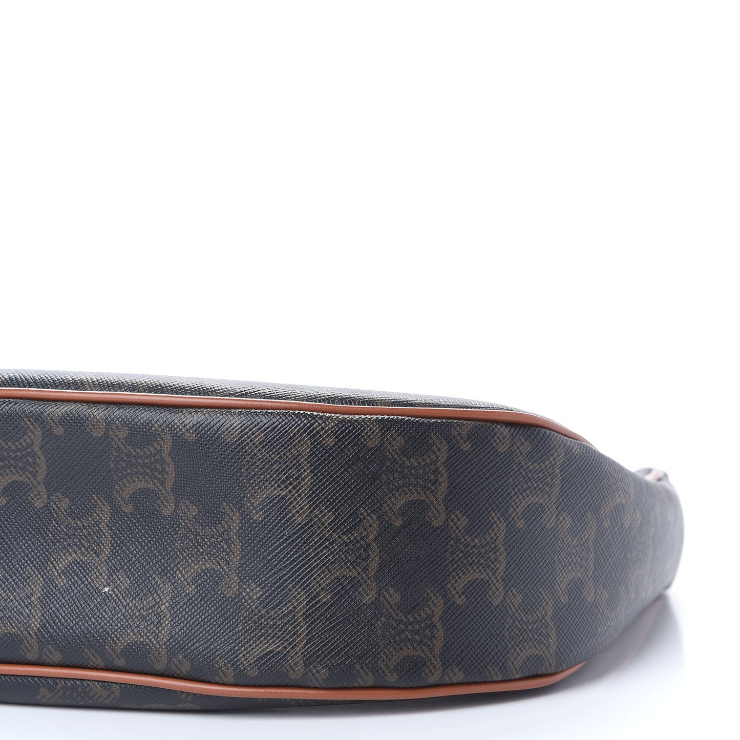 Triomphe Canvas Calfskin Ava Shoulder Bag Tan