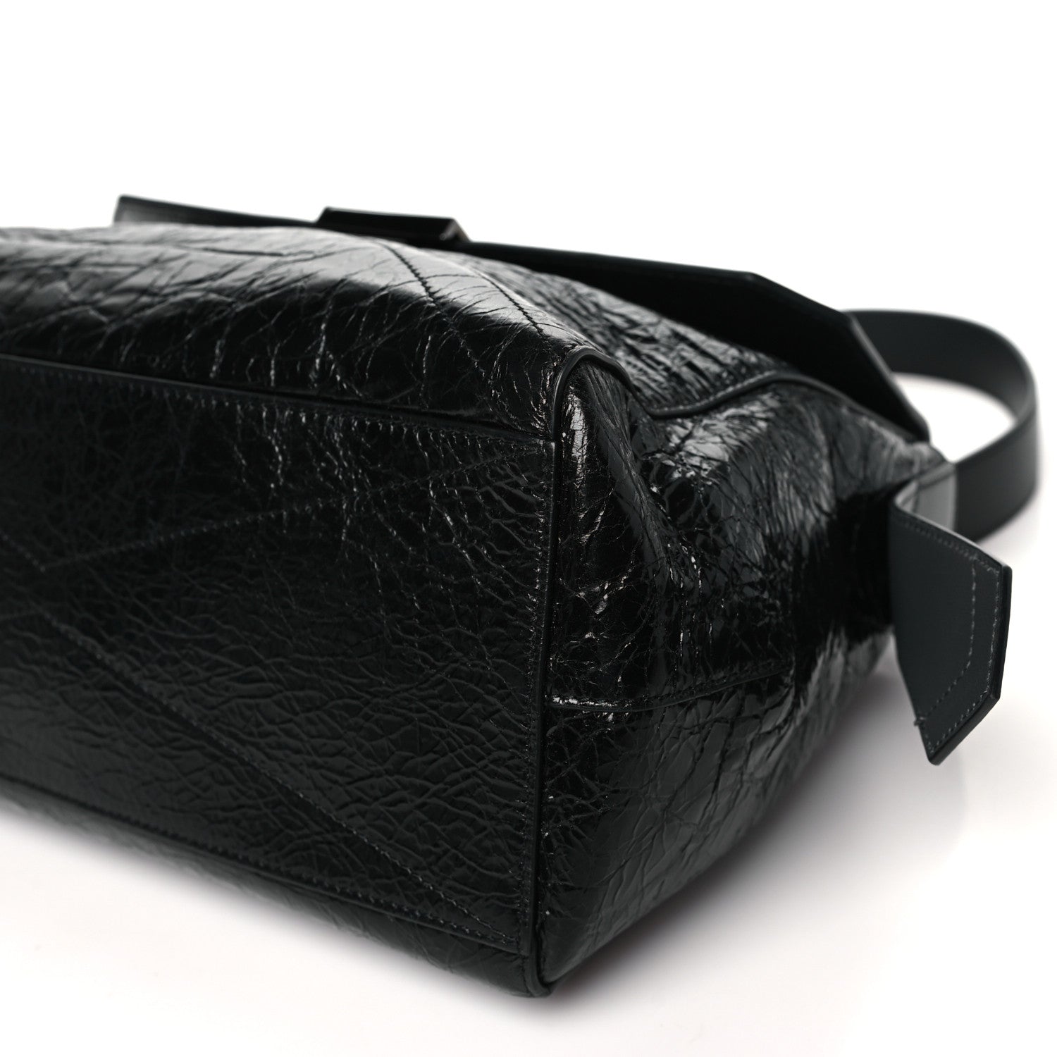 Givenchy Creased Patent Calfskin Medium ID Flap Black 9 of 9