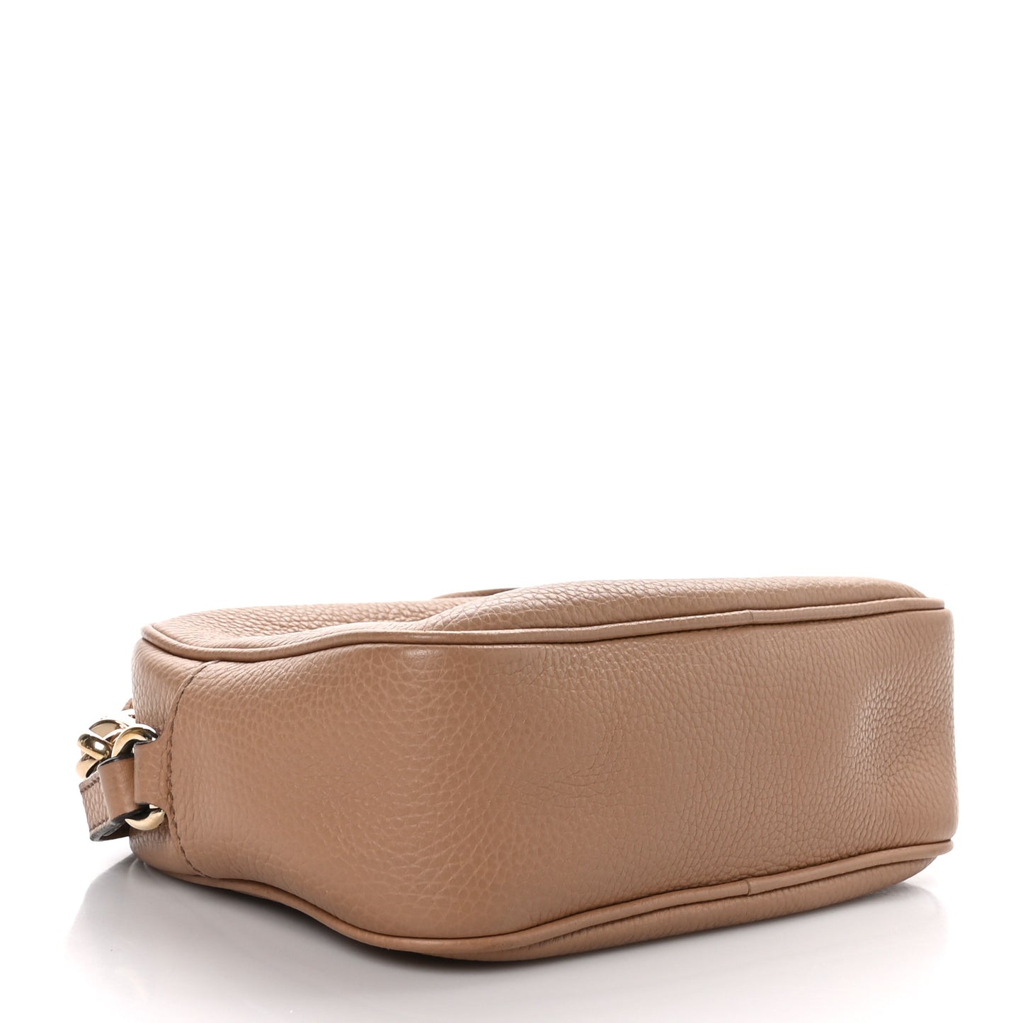 Pebbled Calfskin Small Soho Disco Bag Camelia