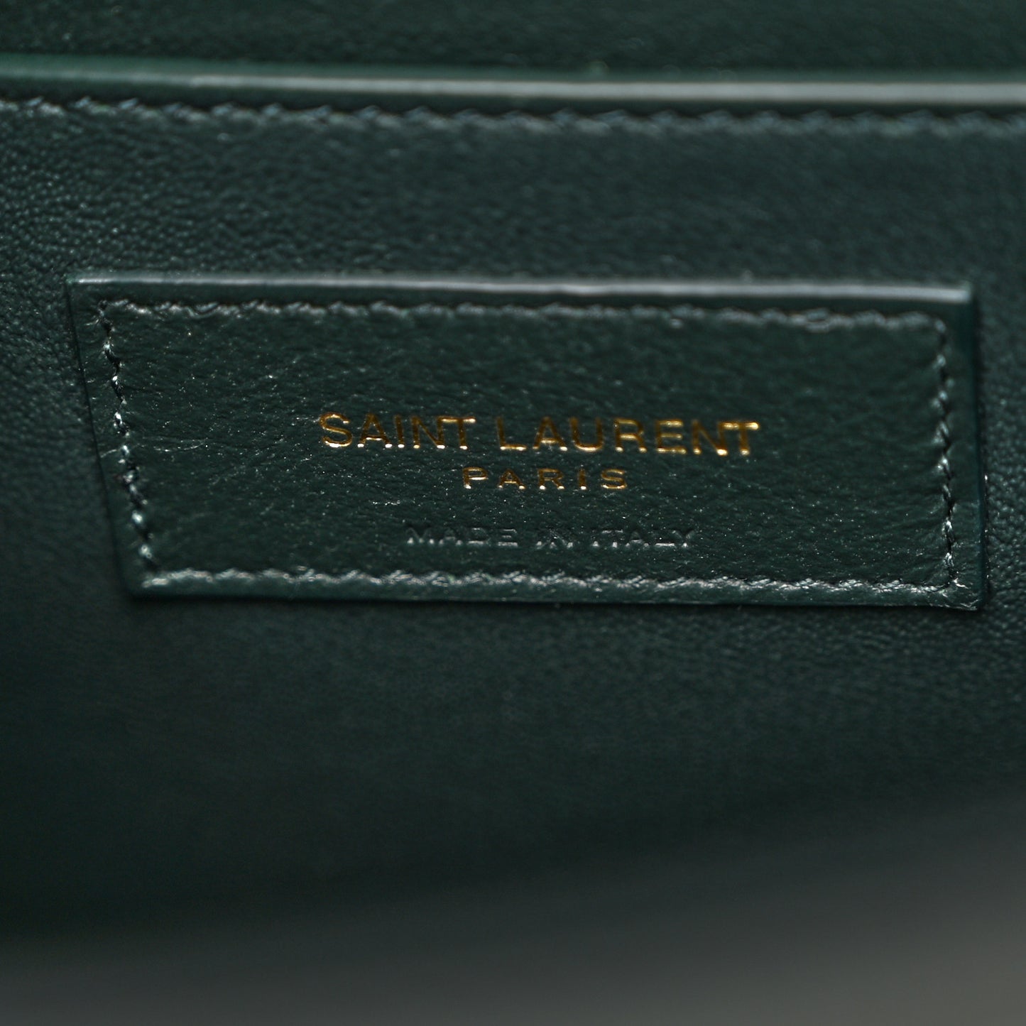 Smooth Calfskin Medium Manhattan Shoulder Bag Dark Green