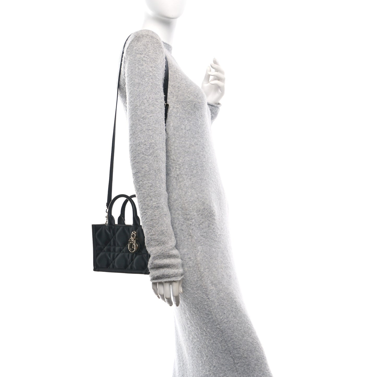 Calfksin Macrocannage Mini Book Tote Black