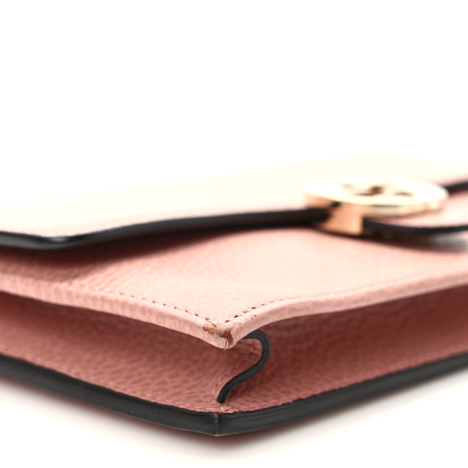 Gucci Dollar Calfskin Interlocking G Chain Wallet Soft Pink 8 of 11