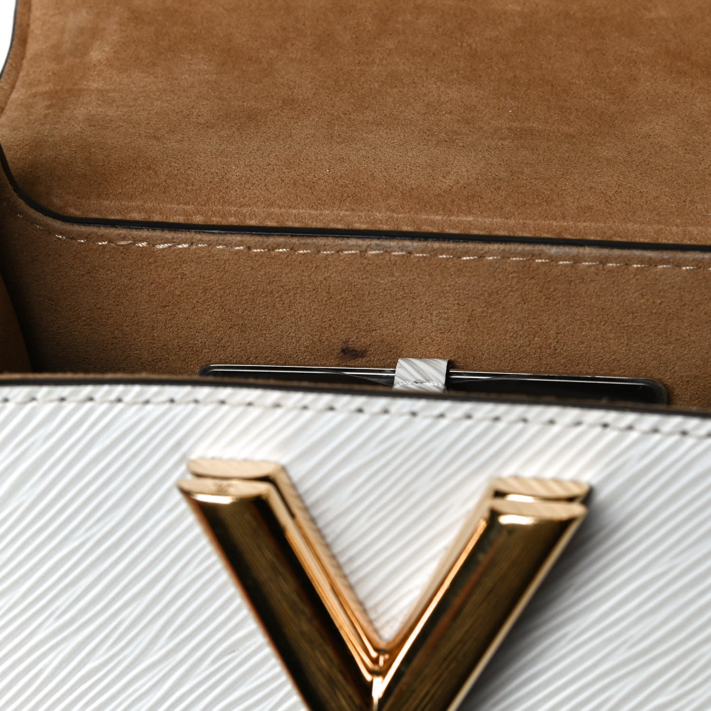 Epi Twist Shoulder Bag MM White