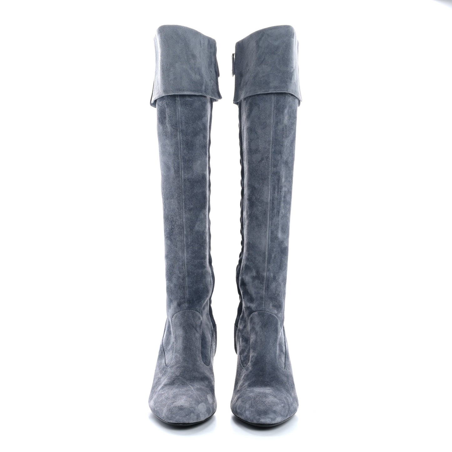 Suede High Boots 40 Grey