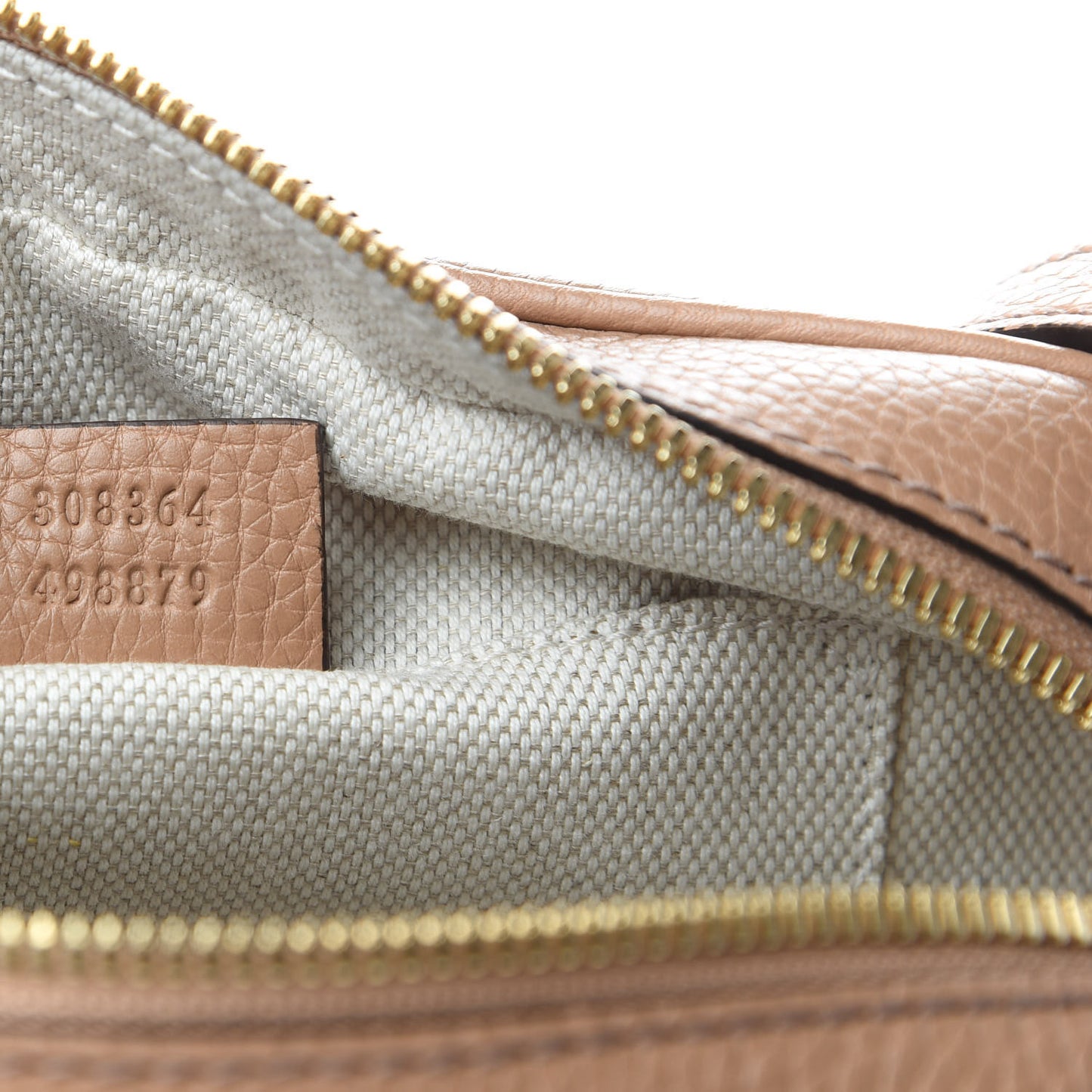Pebbled Calfskin Small Soho Disco Bag Camelia