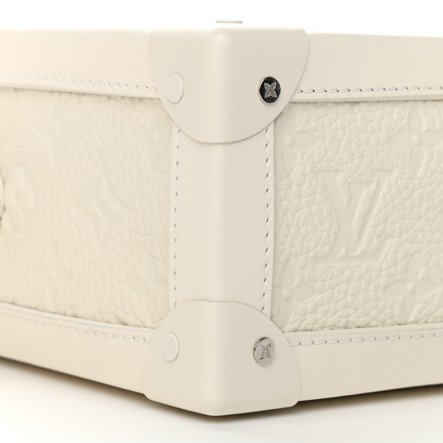 Louis Vuitton Taurillon Monogram Solar Ray Soft Trunk Powder White 9 of 11