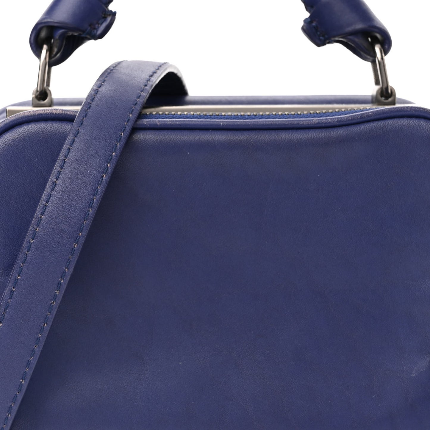 Calfskin Small Ryder Satchel Ultramarine
