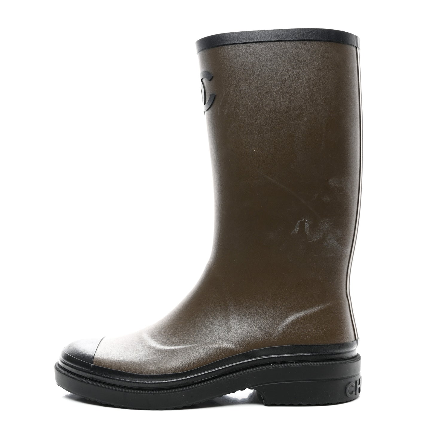 Caoutchouk CC High Boots 40 Khaki Black