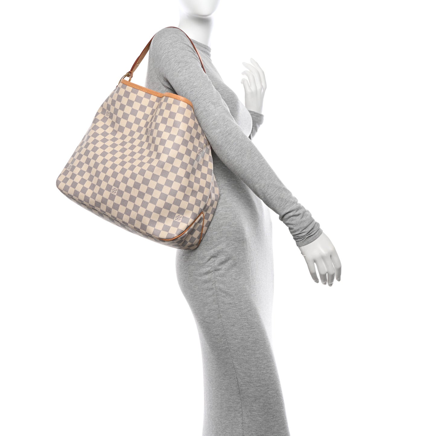 Damier Azur Delightful MM Rose Ballerine