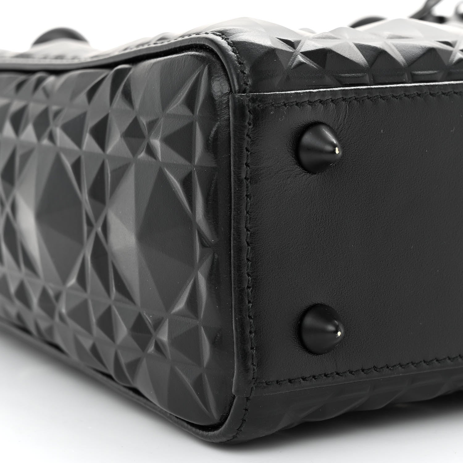 Christian Dior Calfskin Cannage Diamond Small My ABCDior Lady Dior Black 8 of 10