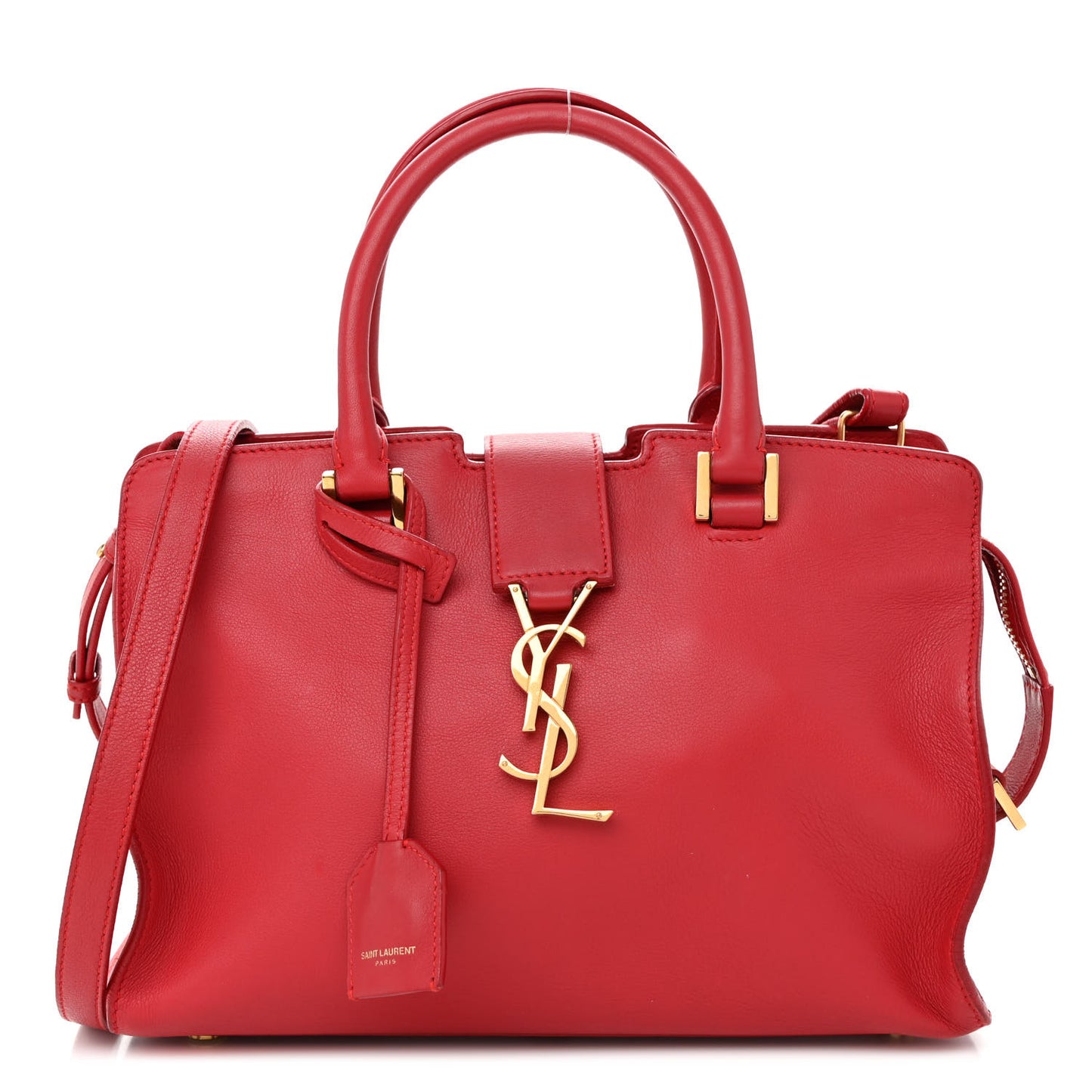 Calfskin Baby Monogram Cabas Red