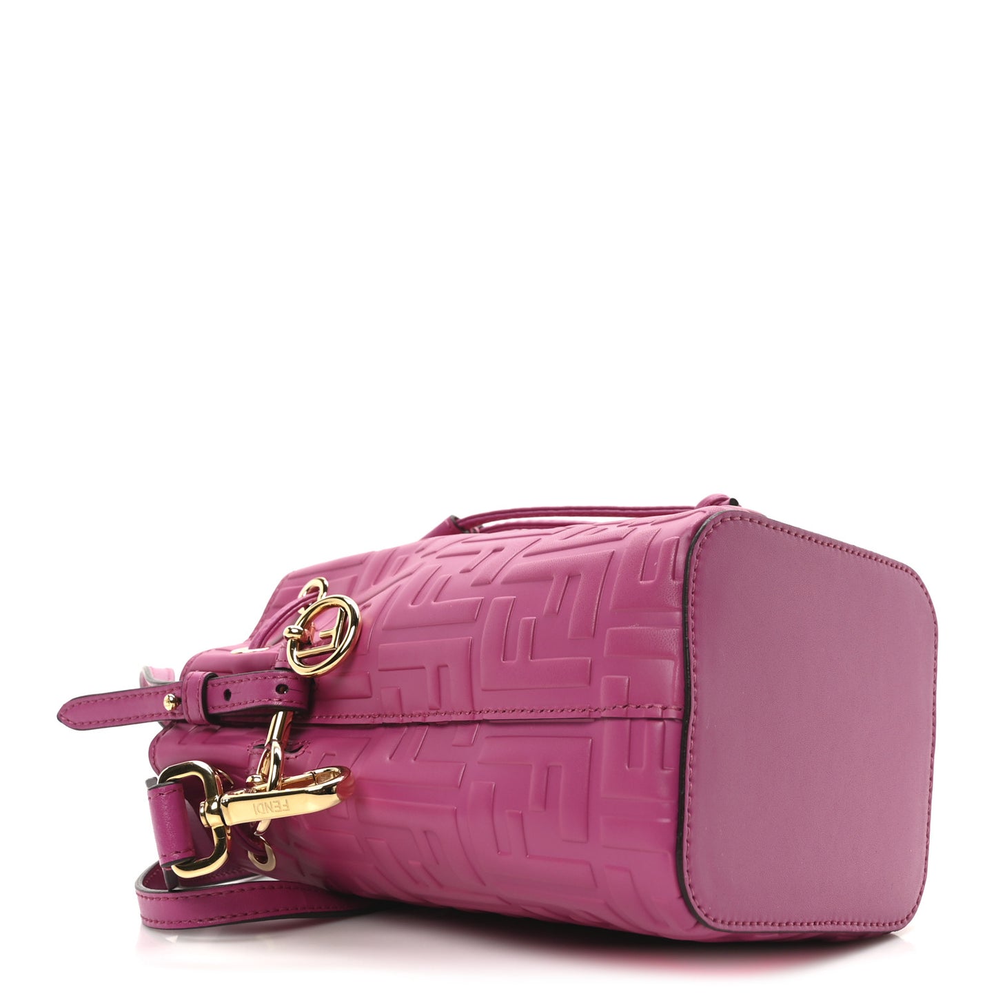 Vitello Liberty F is Fendi FF 1974 Embossed Mini Mon Tresor Bucket Bag Ciclamino Pilar