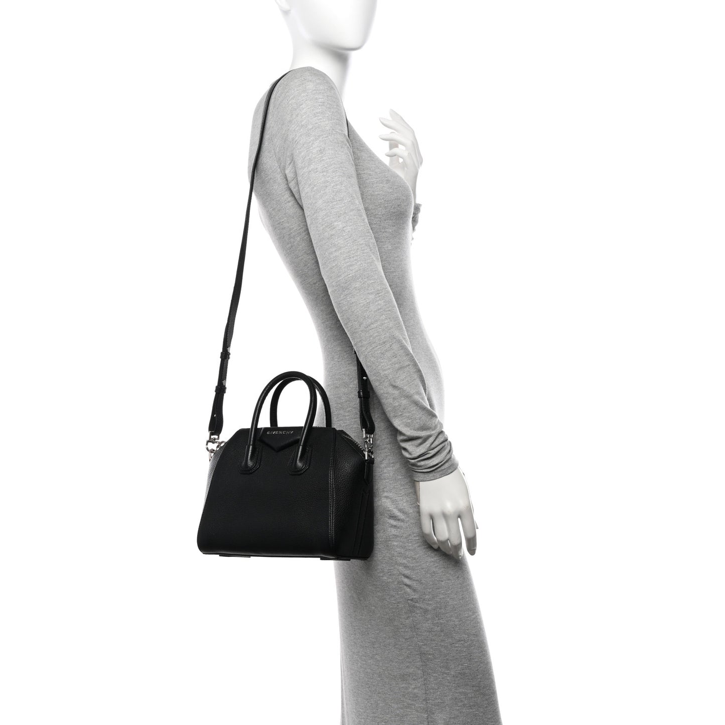 Sugar Goatskin Mini Antigona Black