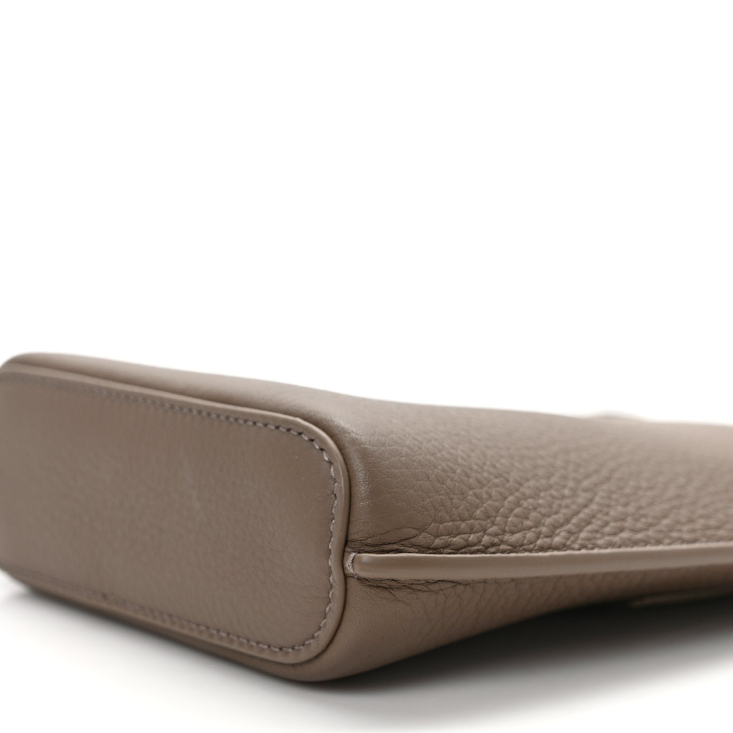 Grained Calfskin Bale Phone Case Warm Mastic