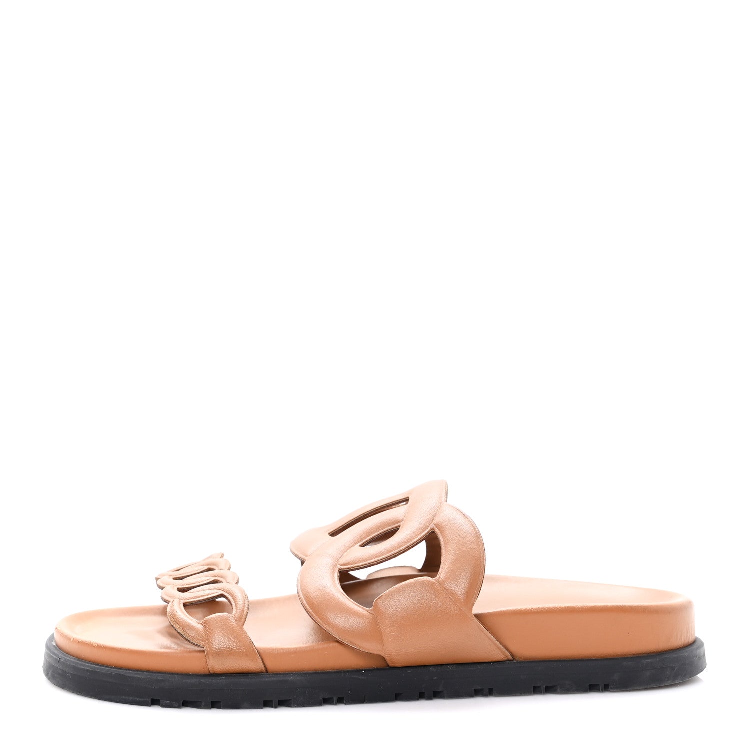 HERMES ラバーサンダル　サイズ37 ノベルティ Hermes Nappa Extra Sandals 37 Naturel 1855331 – FASHIONPHILE