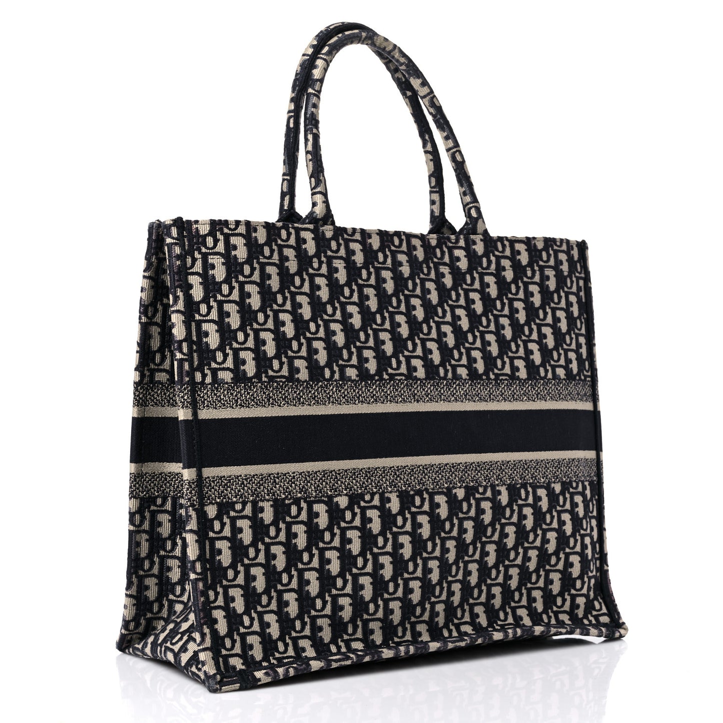 Oblique Large Book Tote Blue Multicolor
