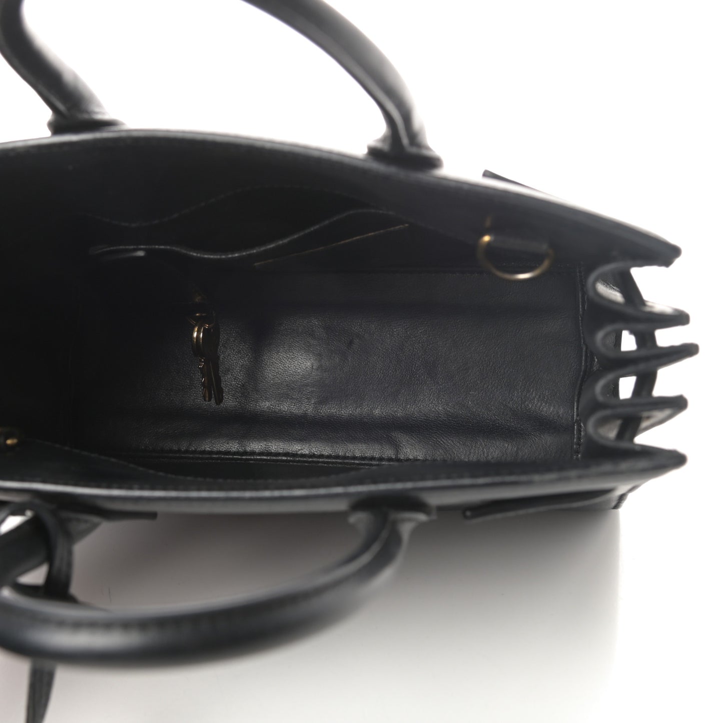 Calfskin Nano Sac de Jour Black