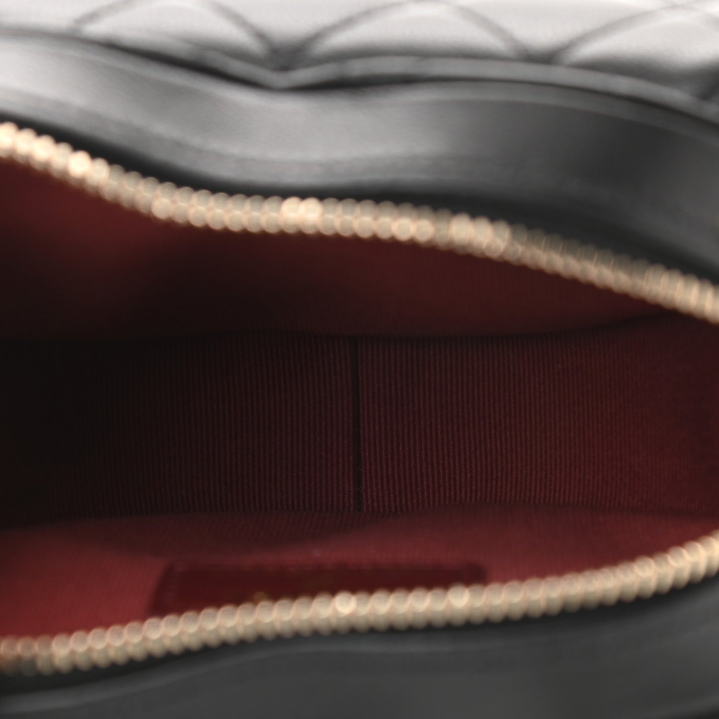 Lambskin Quilted CC In Love Heart Clutch With Chain Black