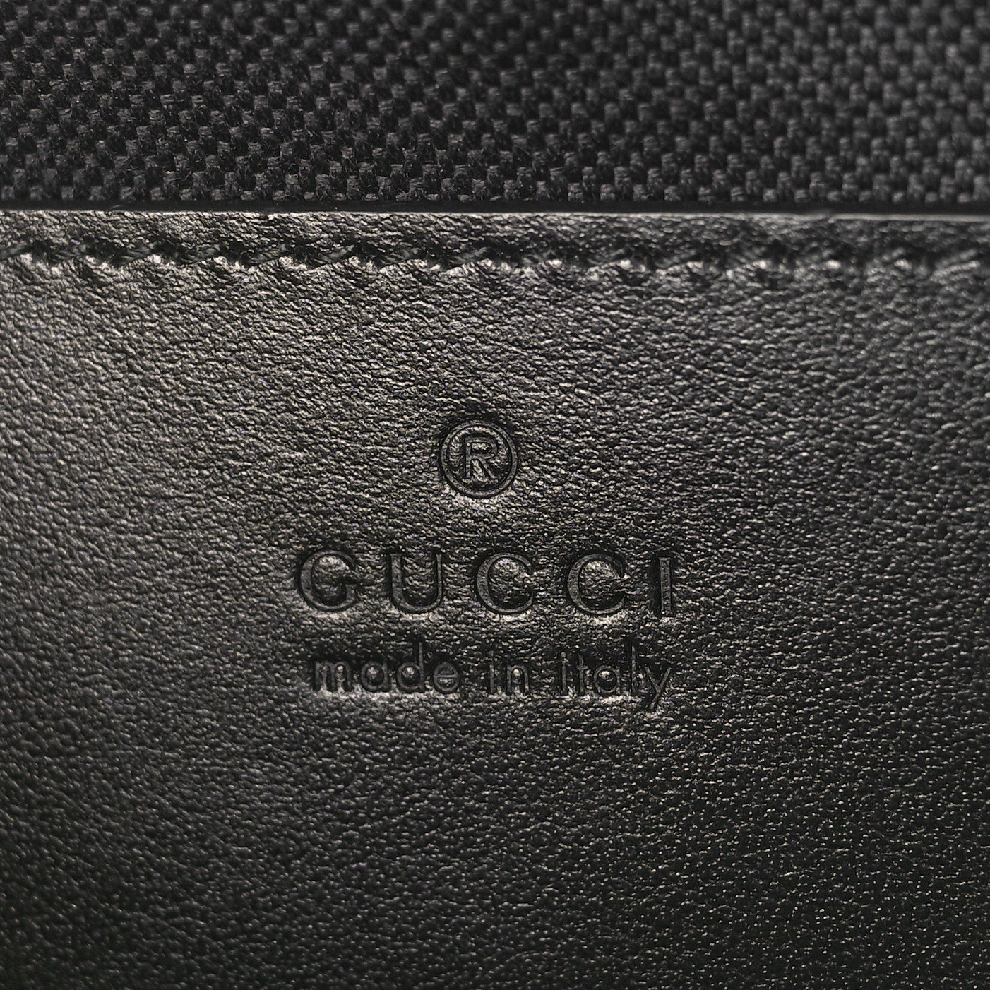 Gucci Calfskin Matelasse Monochrome Small GG Marmont Chain Shoulder Bag Black 5 of 7