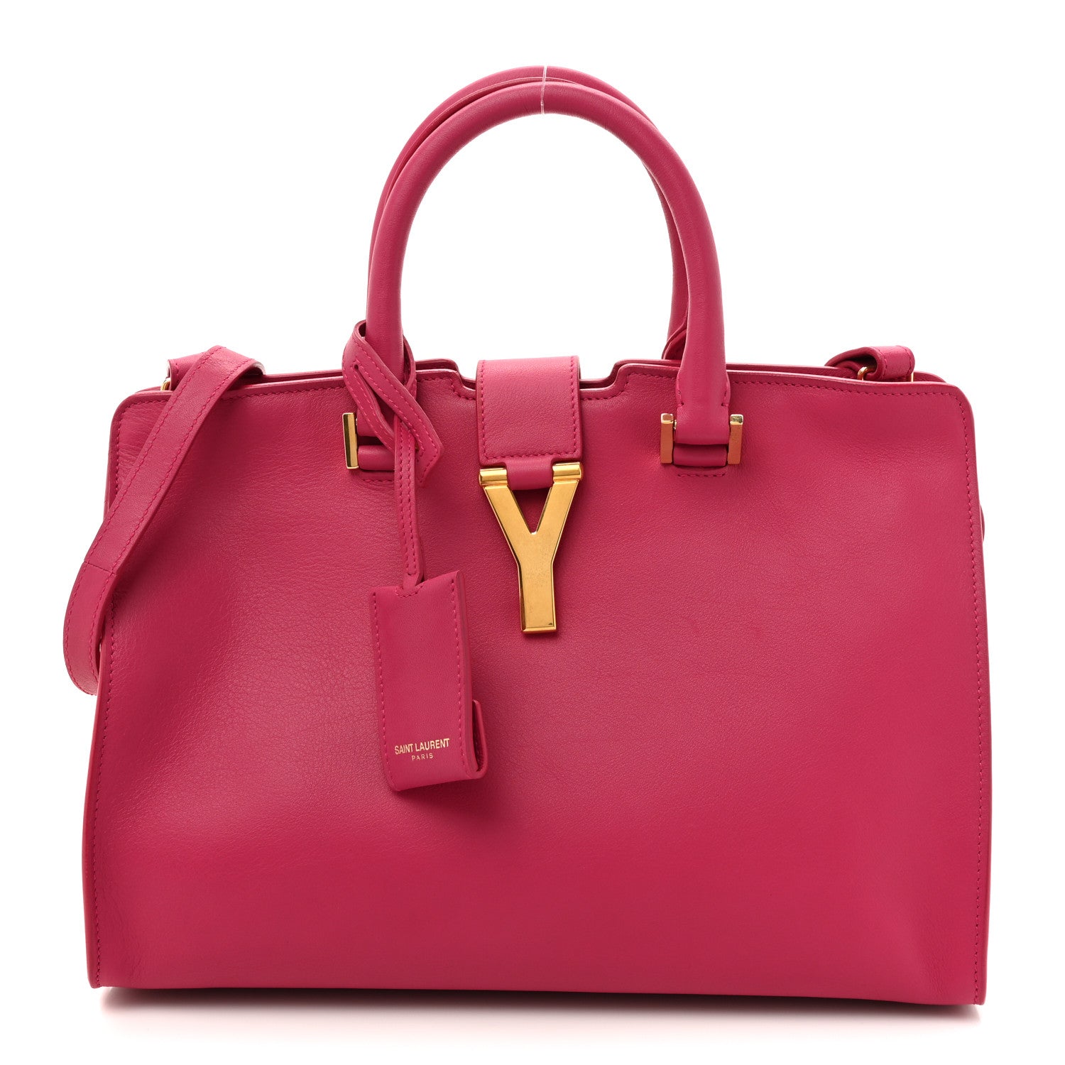 Saint Laurent Calfskin Small Classic Y Cabas Fuchsia 1 of 14