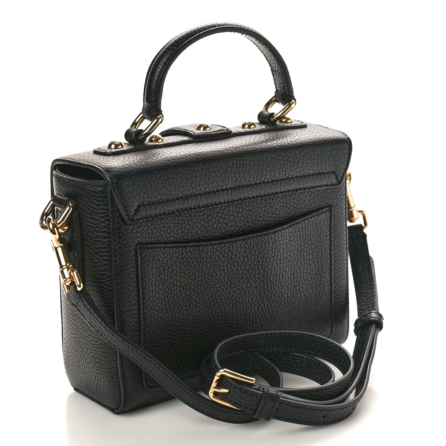 Dolce & Gabbana DOLCE GABBANA Calfskin Miss Bonita Top Handle Bag Black 4 of 10
