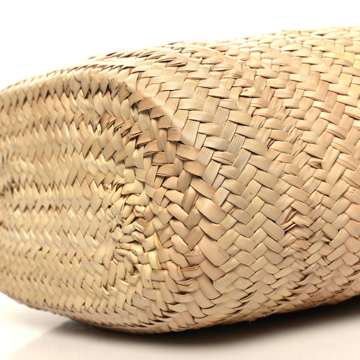 Celine Raffia Calfskin Triomphe Medium Panier Tan 9 of 9