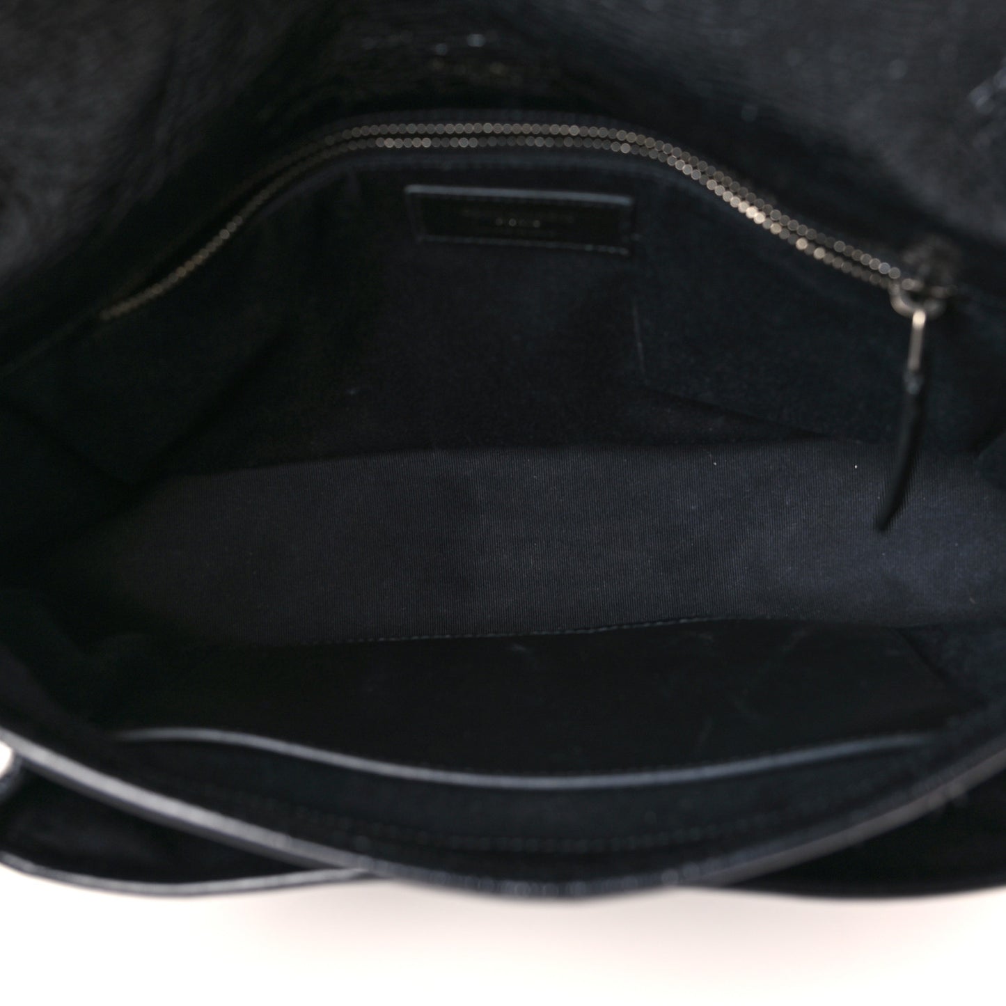 Crinkled Calfskin Matelasse Monogram Medium Niki Chain Satchel Black