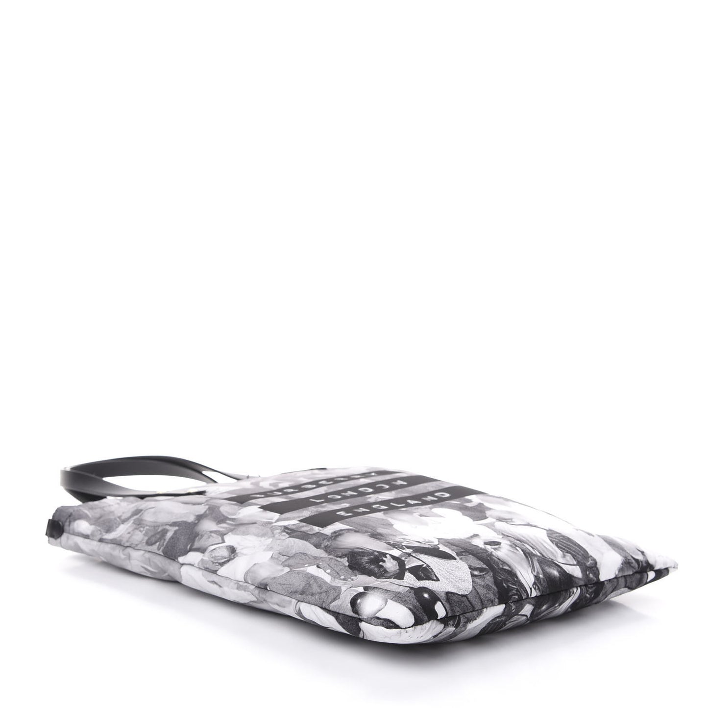 Nylon London Montage Print Flat Tote Bag Black