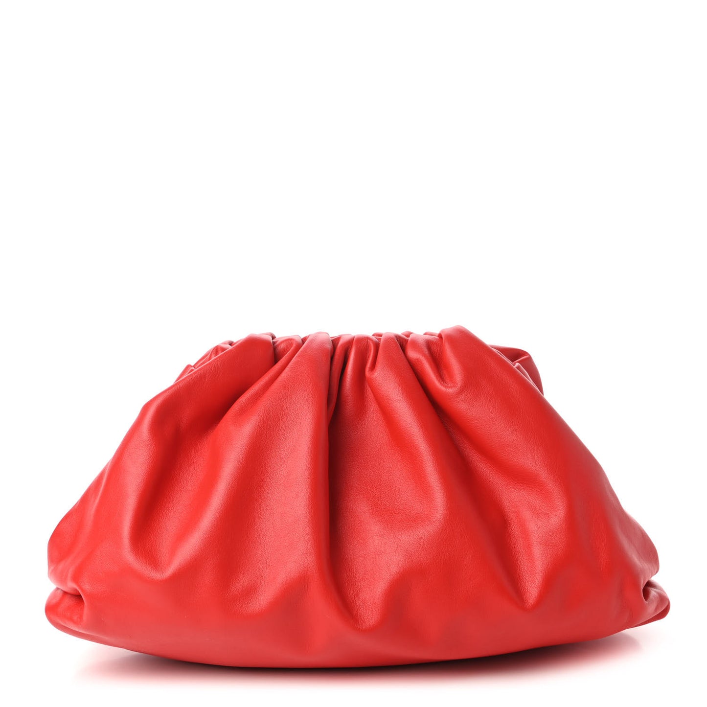 Smooth Butter Calf The Pouch Oversized Clutch Bright Red