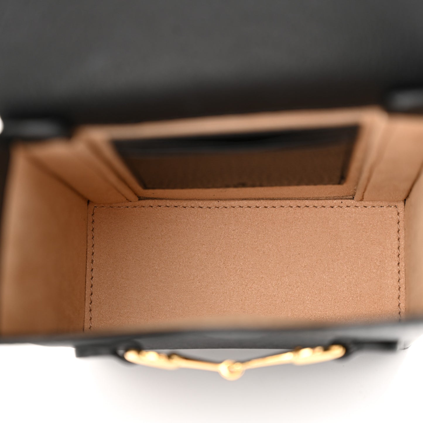 Boarded Plutone Calfskin Mini Horsebit 1955 Crossbody Bag Black