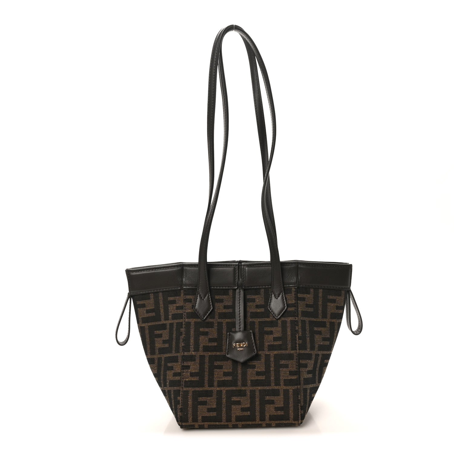 Fendi Fabric Jacquard Vitello Grace FF 1974 Mini Fendi Origami