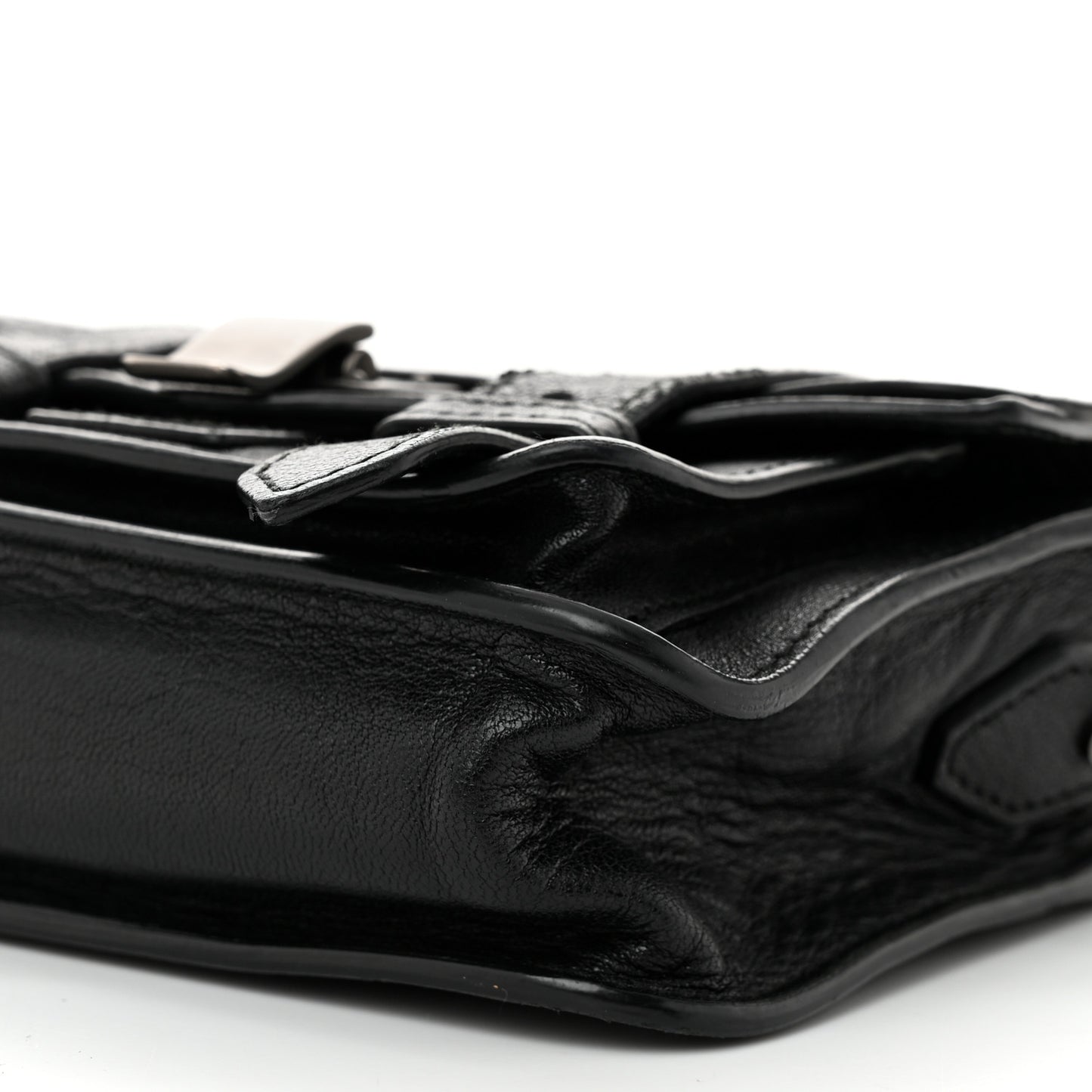 Lambskin Micro PS1 Satchel Black