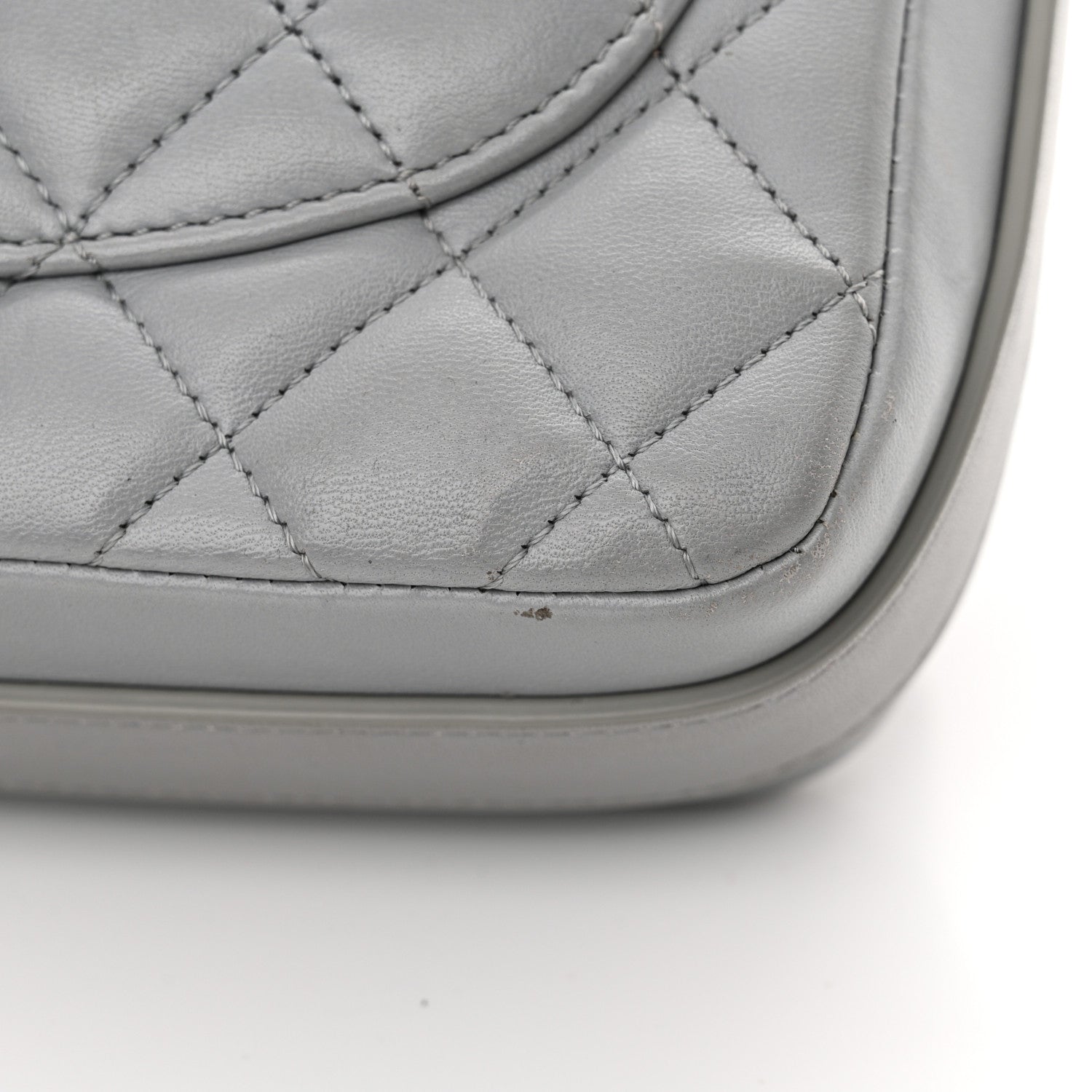 Chanel Calfskin Quilted Bolero De Chanel Flap Bag Grey 15 of 15