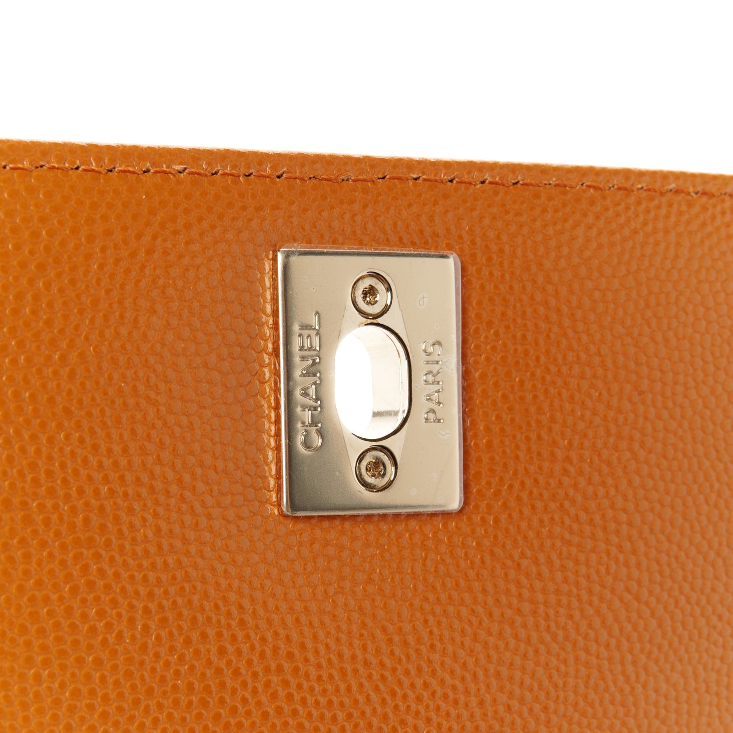 Caviar Quilted Mini Coco Handle Flap Light Brown
