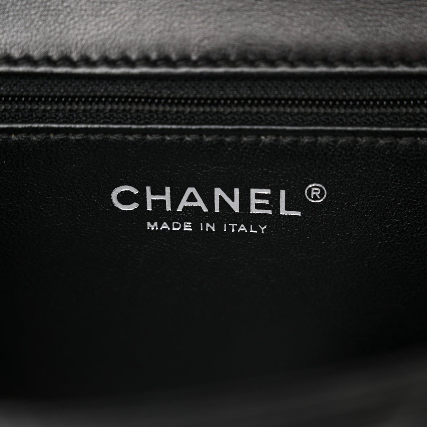 Lambskin Classic Twist Mini Rectangular Flap Black Burgundy