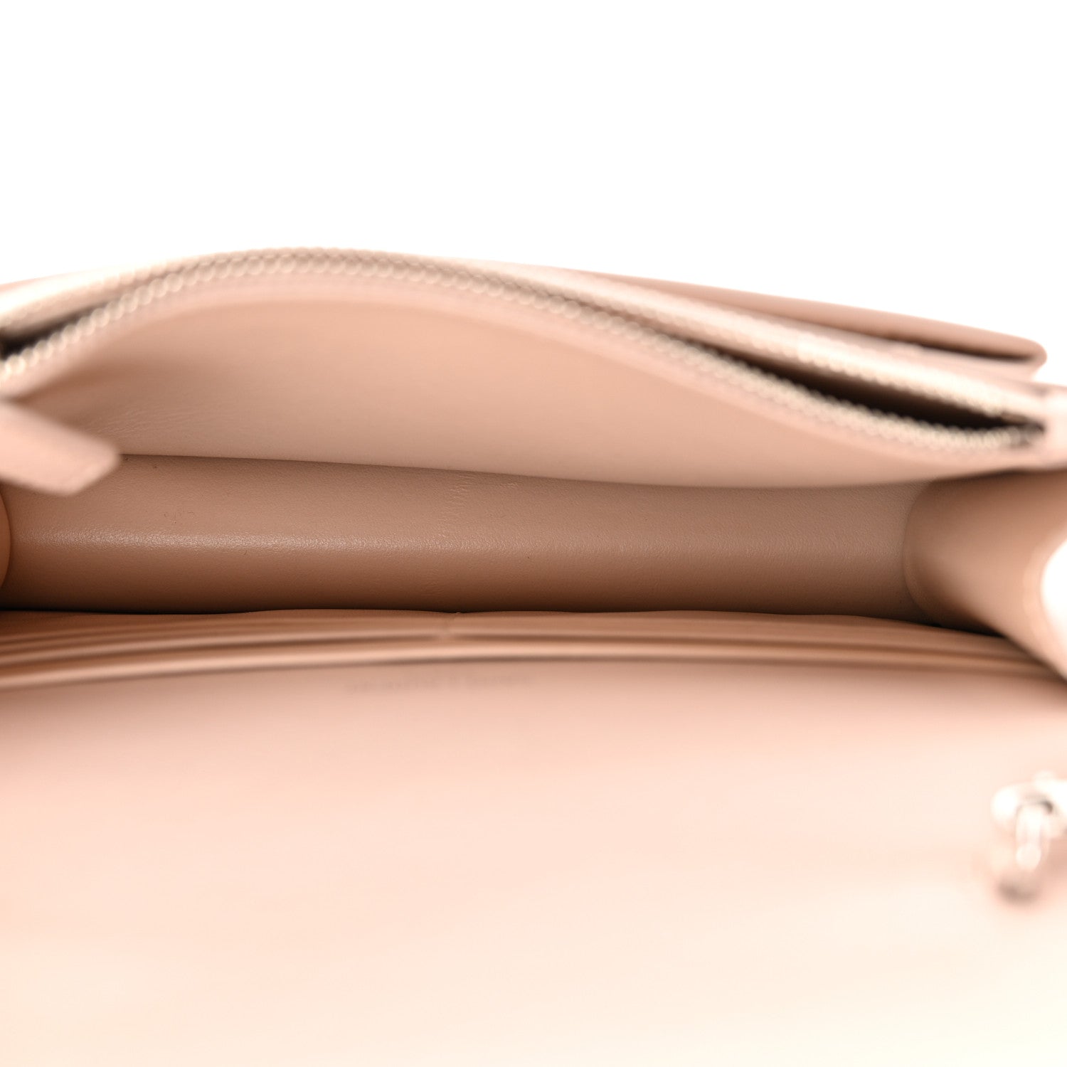Saint Laurent Calfskin Monogram Sunset Top Handle Chain Wallet Light Pink 5 of 9