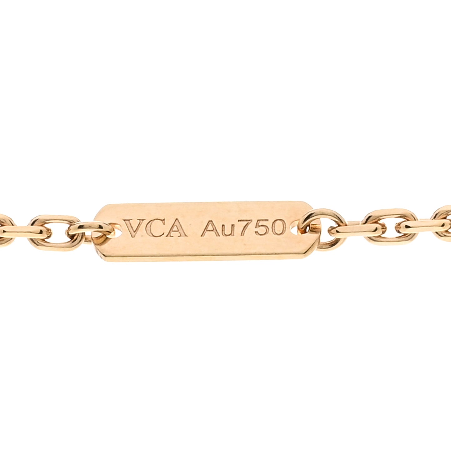 18K Yellow Gold Guilloche Magic Alhambra Long Necklace