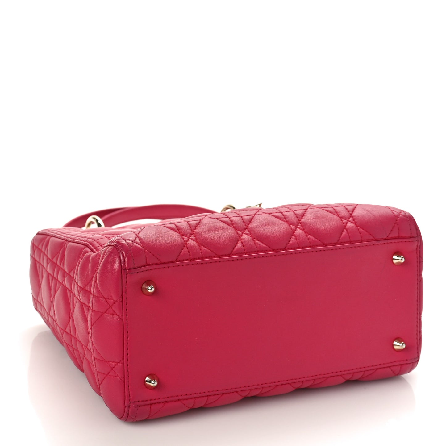 Lambskin Cannage Medium Lady Dior Pink