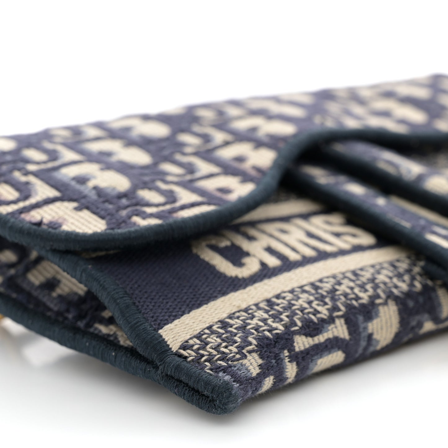 Oblique Slim Saddle Pouch Blue