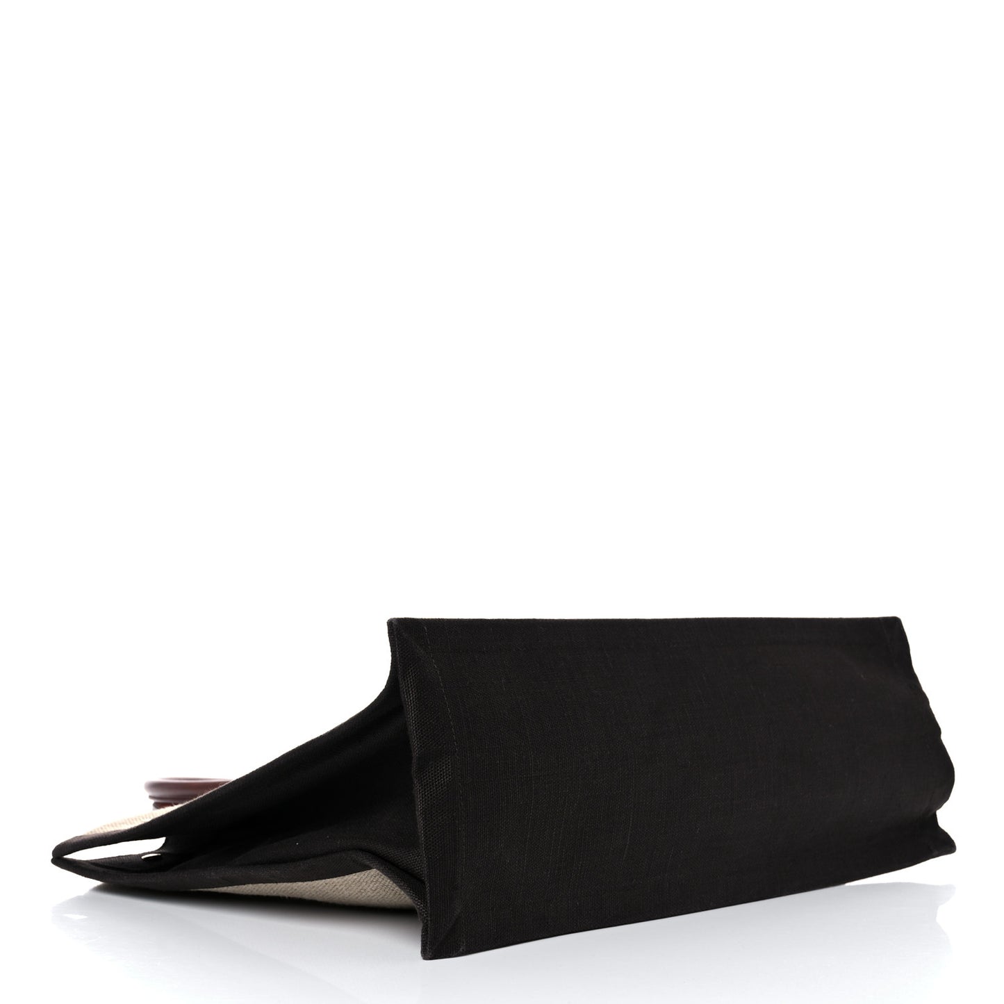 Linen Calfskin Rive Gauche Tote Natural