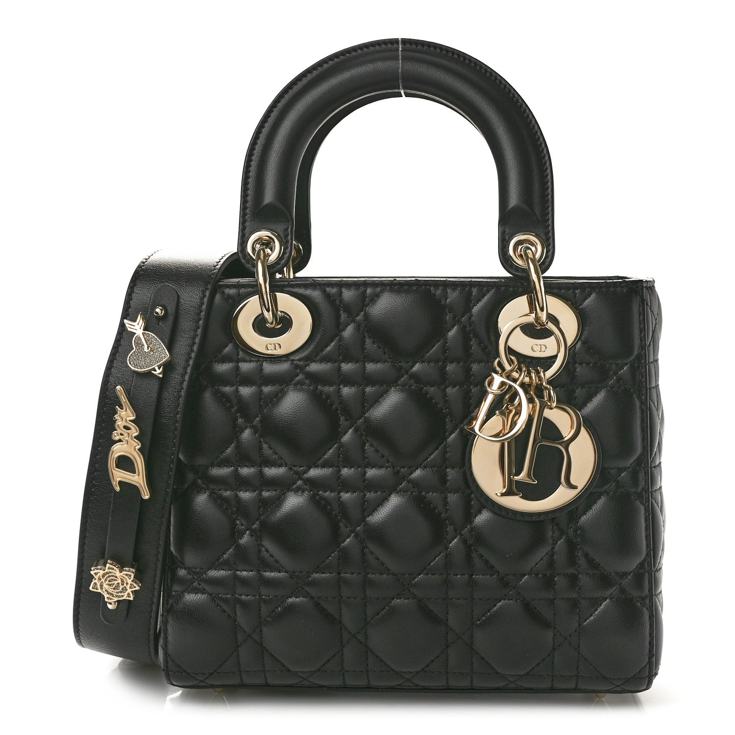 Lambskin Cannage Small My ABCDior Lady Dior Black
