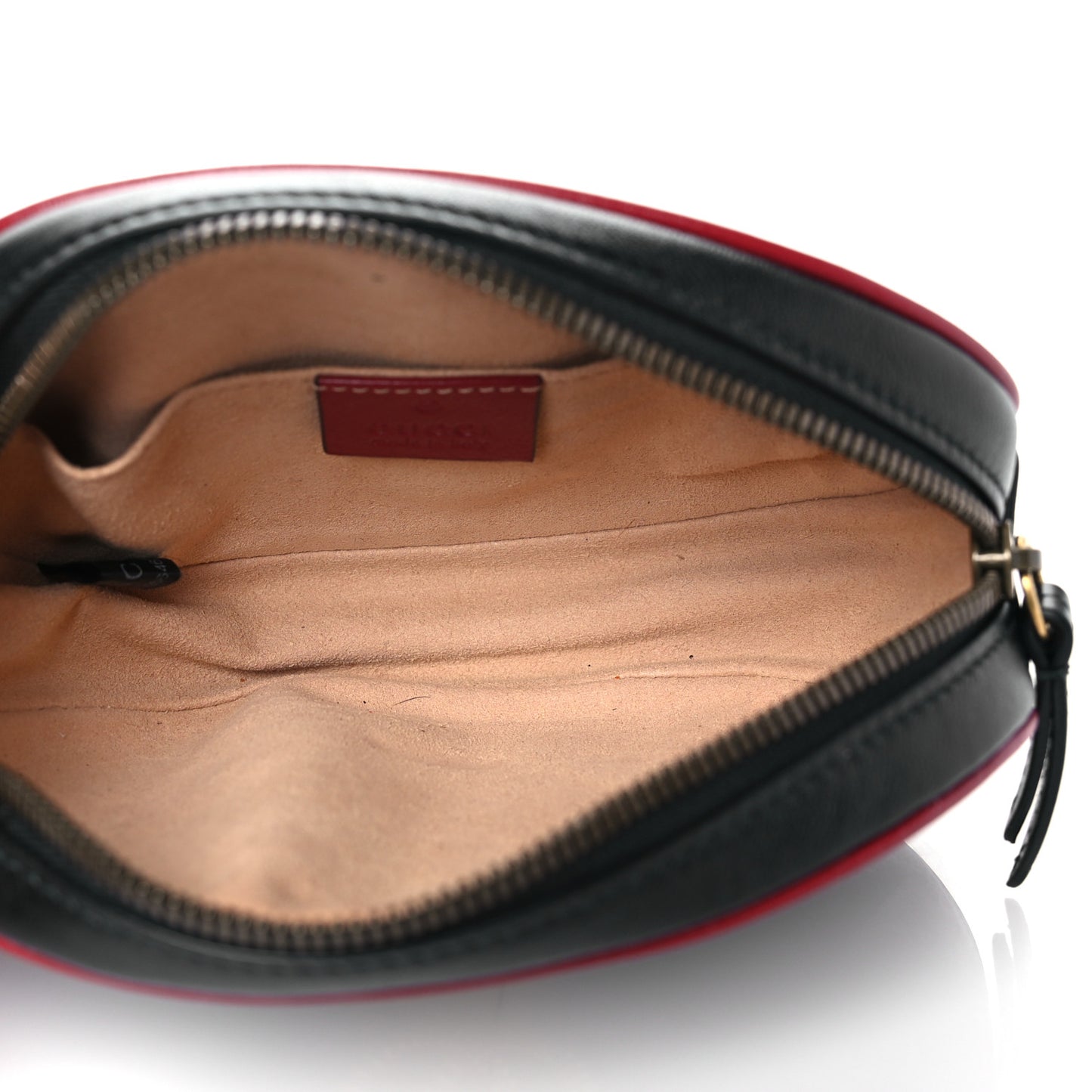 Azalea Calfskin Matelasse Diagonal Torchon GG Marmont Belt Bag 85 34 Black Romantic Cerise
