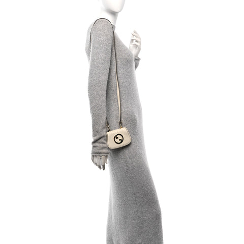 Roxy Calfskin Blondie Card Case Wallet with Strap Mystic White